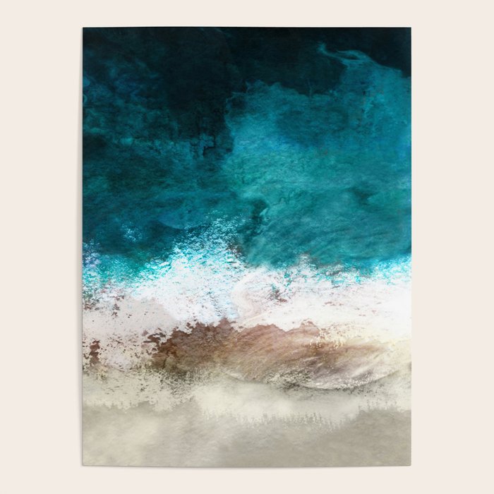 Watercolour Summer Beach V Poster Gallery Image 1