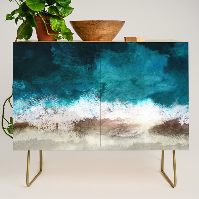Watercolour Summer Beach V Credenza Gallery Image 1