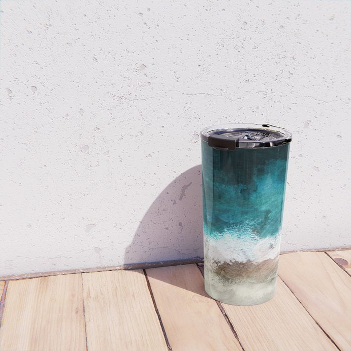 Watercolour Summer Beach V Travel Mug Gallery Image 4