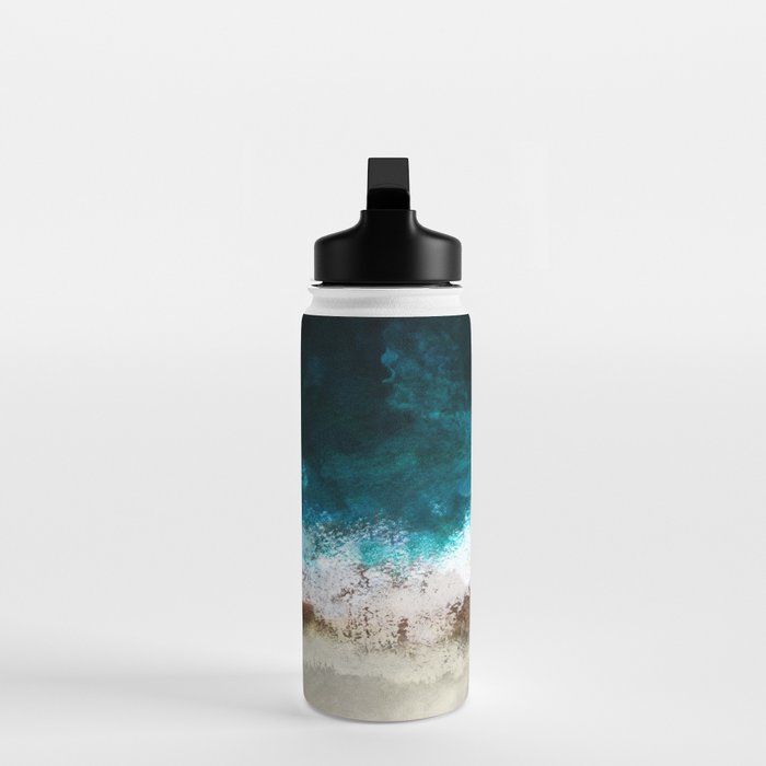 Watercolour Summer Beach V Water Bottle Gallery Image 3
