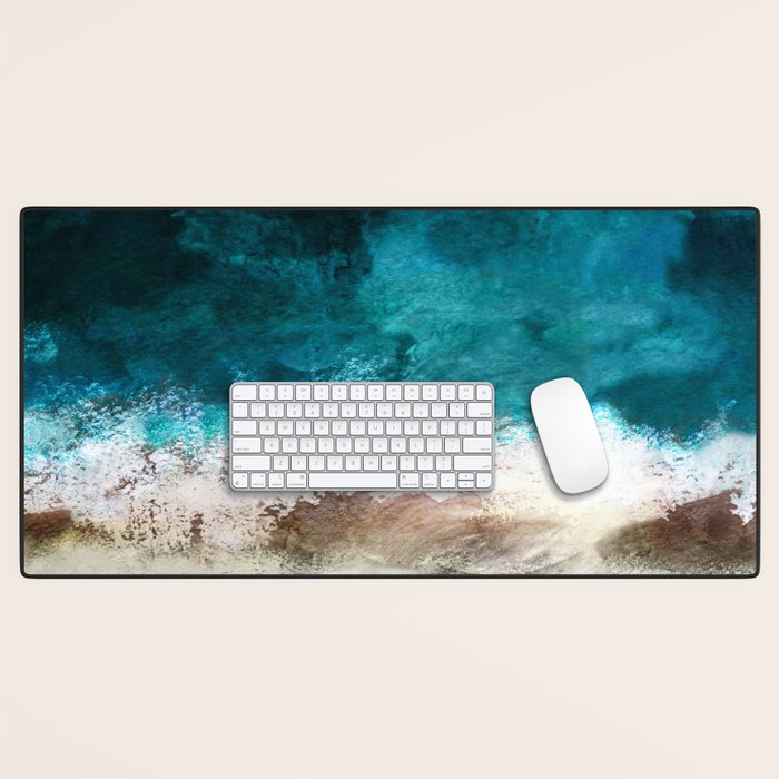 Watercolour Summer Beach V Desk Mat Gallery Image 1