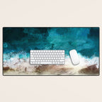 Watercolour Summer Beach V Desk Mat Gallery Image 1