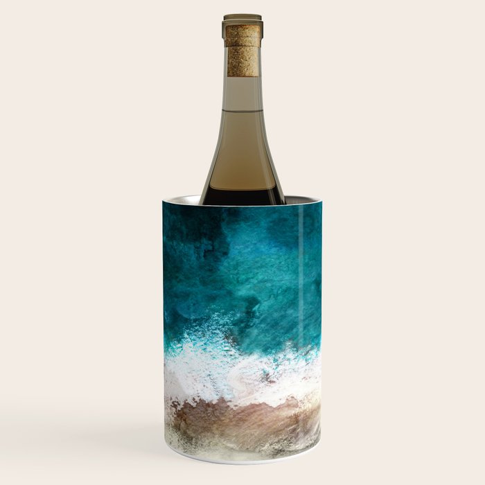 Watercolour Summer Beach V Wine Chiller Gallery Image 1