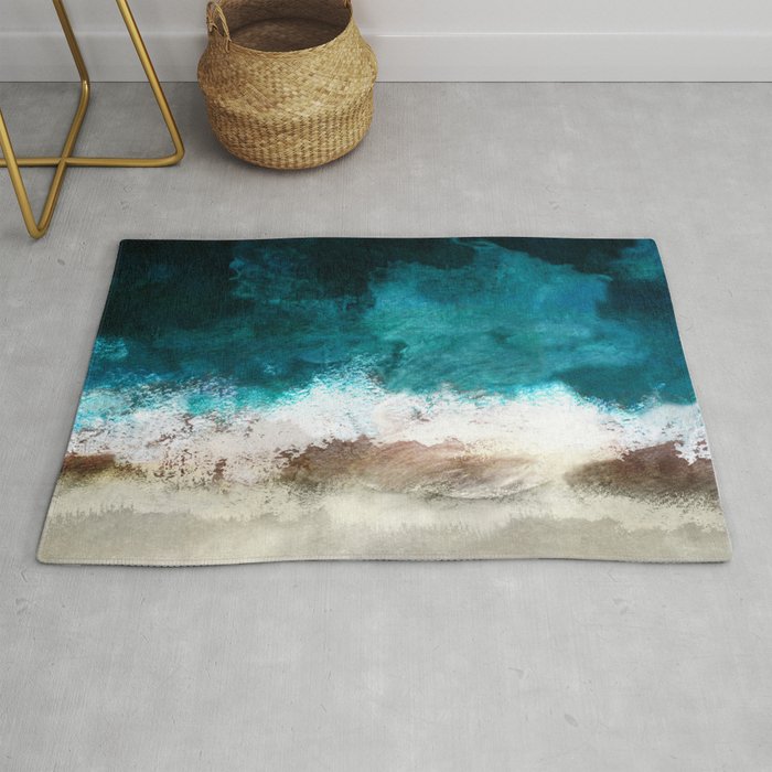 Watercolour Summer Beach V Rug Gallery Image 1