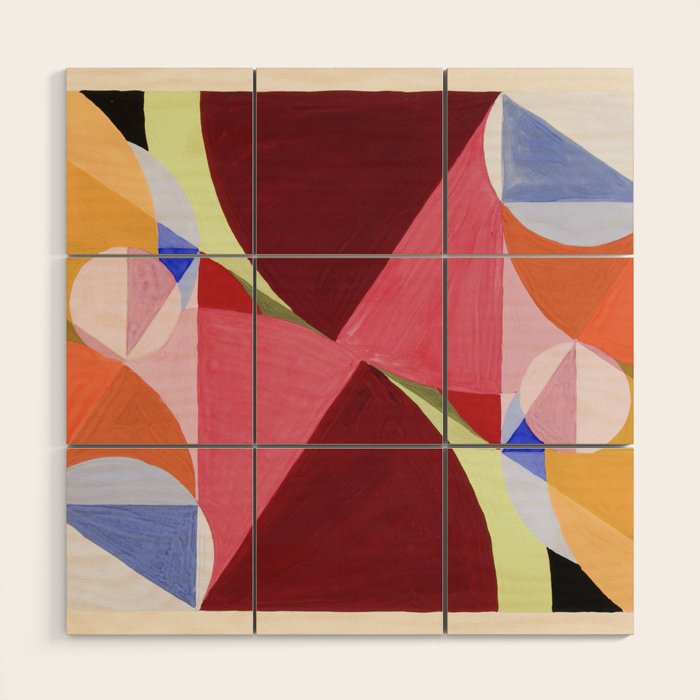 Area Broken by Perpendiculars Wood Wall Art Gallery Image 1