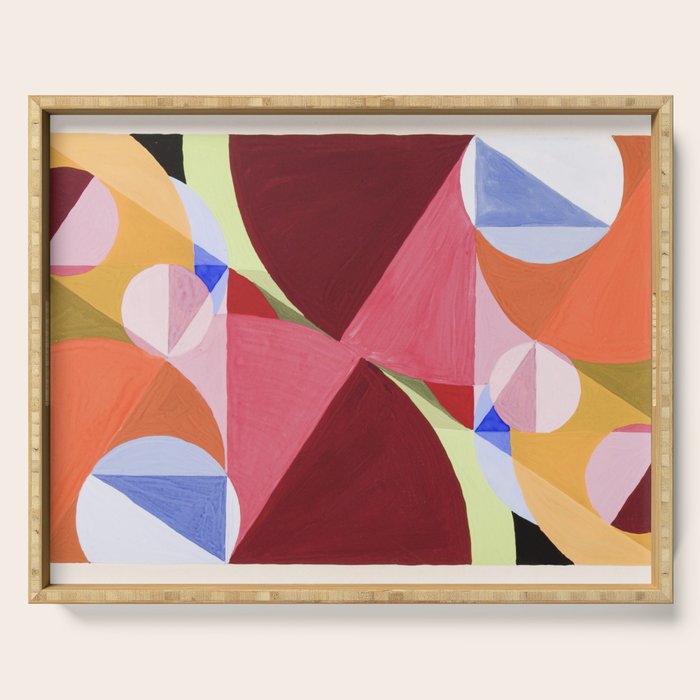 Area Broken by Perpendiculars Serving Tray Gallery Image 1