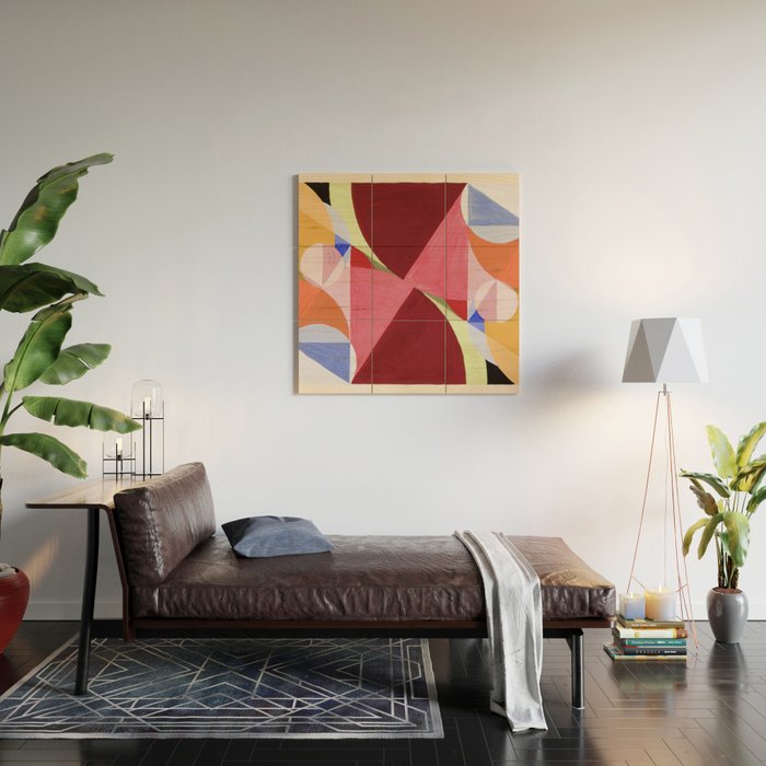 Area Broken by Perpendiculars Wood Wall Art Gallery Image 2