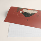 Festive Ho Ho Ho Bauble Red  Wrapping Paper Gallery Image 2