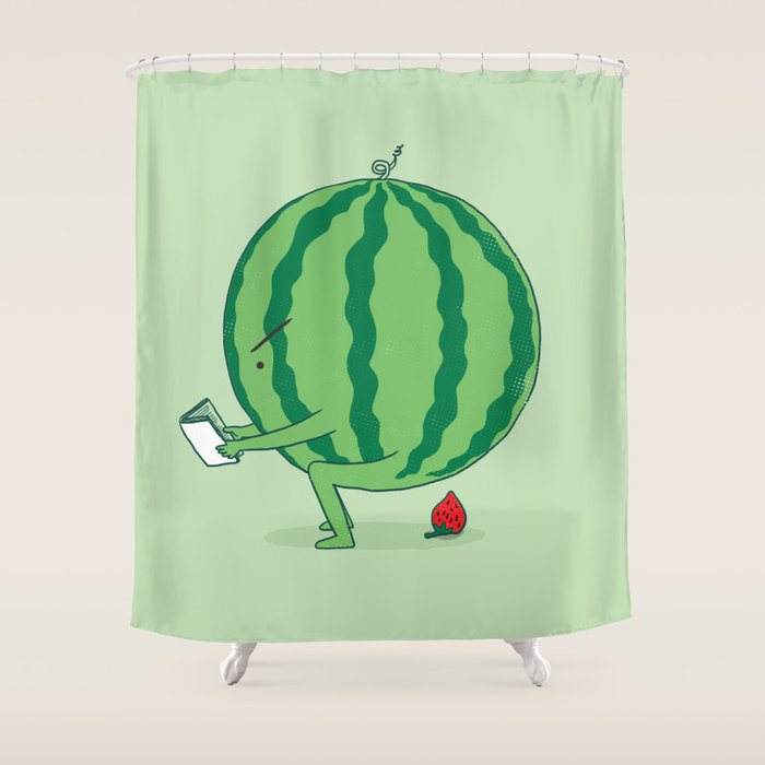 The Making of Strawberry Shower Curtain Gallery Image 1