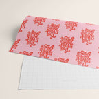 This Must Be The Place (Pink/Red Palette) Wrapping Paper Gallery Image 2
