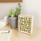 Mid Century Modern Geometric 04 Flat Gold Mini Art Print Gallery Image 2