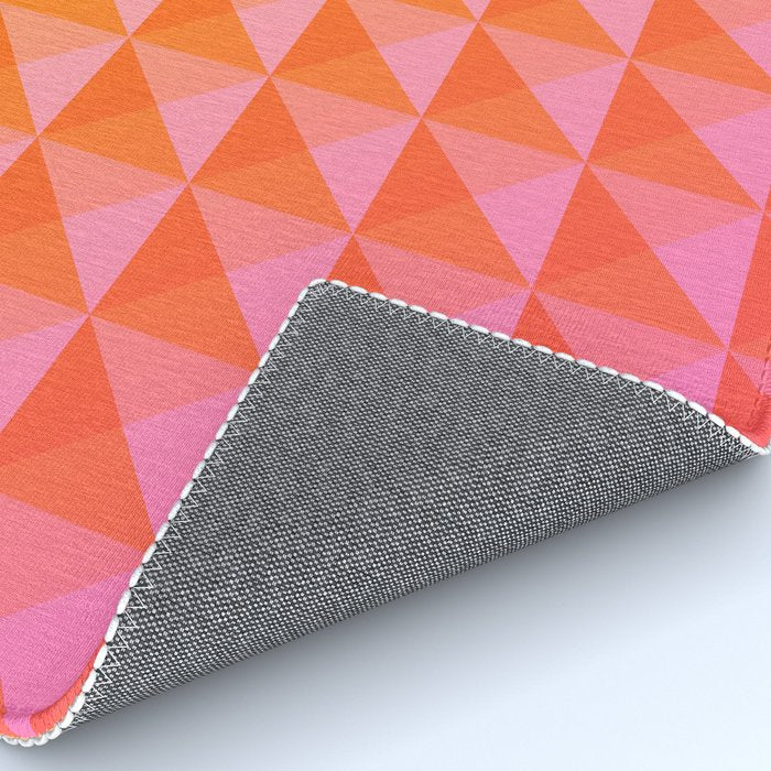 Geometric Gradient in Pink and Orange Rug Gallery Image 4