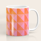 Geometric Gradient in Pink and Orange Coffee Mug Gallery Image 1