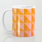 Geometric Gradient in Pink and Orange Coffee Mug Gallery Image 3