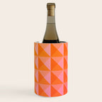 Geometric Gradient in Pink and Orange Wine Chiller Gallery Image 1