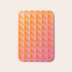 Geometric Gradient in Pink and Orange Bath Mat Gallery Image 1