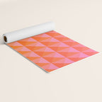 Geometric Gradient in Pink and Orange Yoga Mat Gallery Image 2