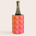 Geometric Gradient in Pink and Orange Wine Chiller Gallery Image 3