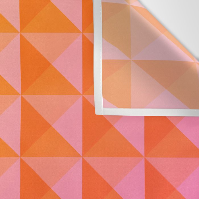 Geometric Gradient in Pink and Orange Wall Tapestry Gallery Image 3
