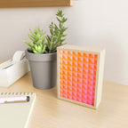 Geometric Gradient in Pink and Orange Mini Art Print Gallery Image 2