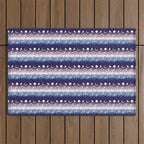 Mountains & Moons Stripe Outdoor Rug Gallery Image 1