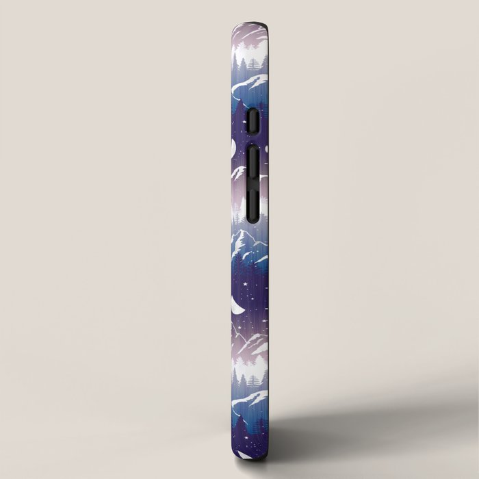 Mountains & Moons Stripe iPhone Case Gallery Image 2