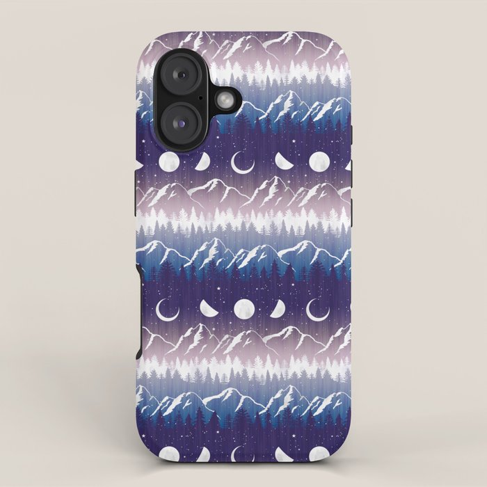 Mountains & Moons Stripe iPhone Case Gallery Image 1