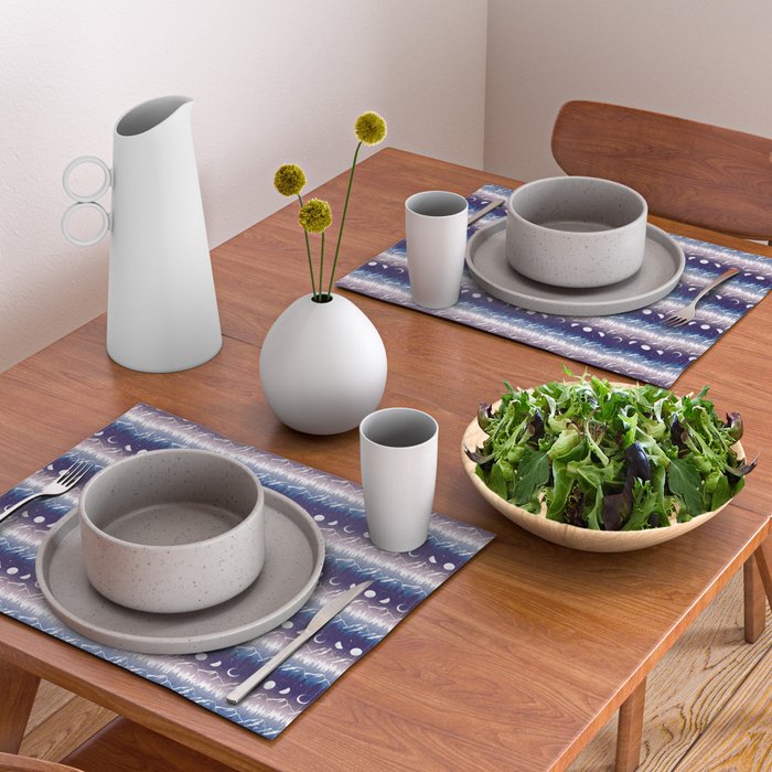 Mountains & Moons Stripe Placemat Gallery Image 2