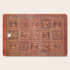 Zili South Caucasus Azerbaijan Antique Flatweave Rug Print Cutting Board Gallery Image 1