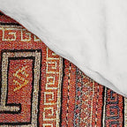 Zili South Caucasus Azerbaijan Antique Flatweave Rug Print Comforter Gallery Image 4