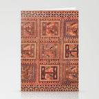 Zili South Caucasus Azerbaijan Antique Flatweave Rug Print Stationery Card Gallery Image 2