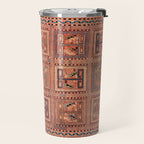 Zili South Caucasus Azerbaijan Antique Flatweave Rug Print Travel Mug Gallery Image 2