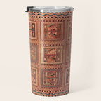 Zili South Caucasus Azerbaijan Antique Flatweave Rug Print Travel Mug Gallery Image 3
