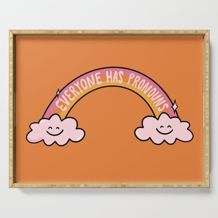 Everyone has Pronouns Serving Tray Gallery Image 1