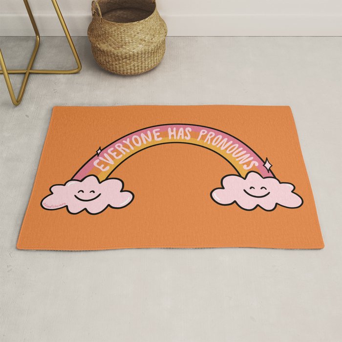 Everyone has Pronouns Rug Gallery Image 1