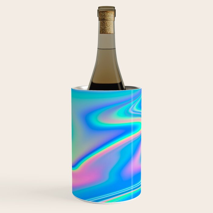 Holographic Iridescent Chill Vibes Wine Chiller Gallery Image 3