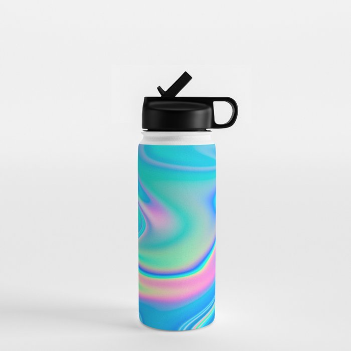 Holographic Iridescent Chill Vibes Water Bottle Gallery Image 1