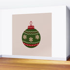Christmas Bauble Green And Red Wall Mural Gallery Image 2