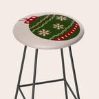 Christmas Bauble Green And Red Stool Gallery Image 2