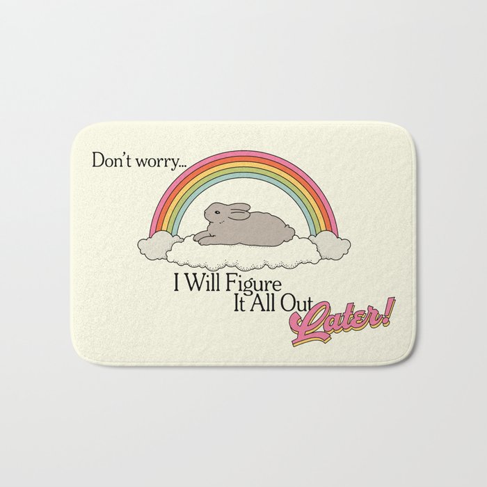 Figure It Out Later Bath Mat Gallery Image 1