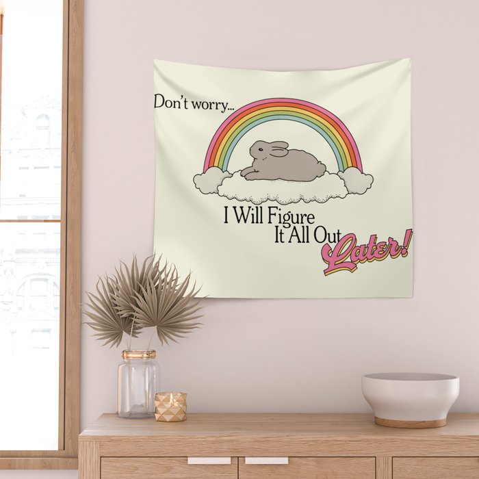 Figure It Out Later Wall Tapestry Gallery Image 2