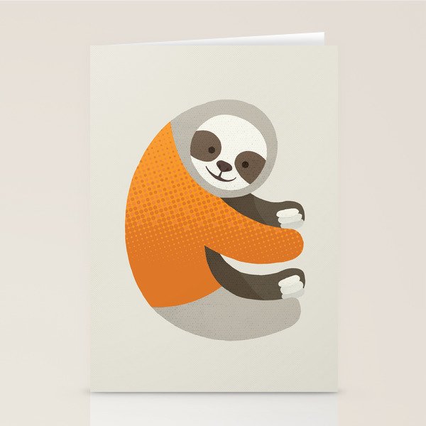 Whimsy Sloth Stationery Card Gallery Image 1