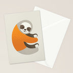 Whimsy Sloth Stationery Card Gallery Image 2
