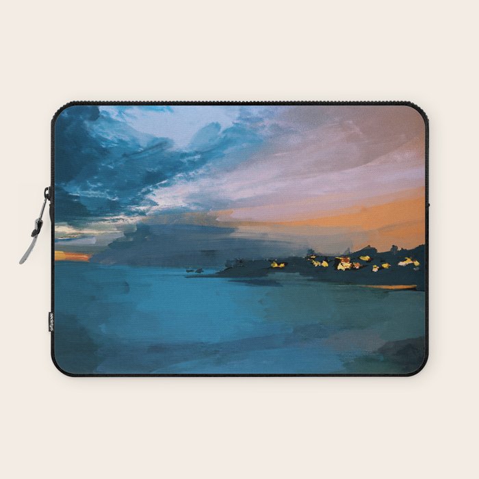 Laguna Beach At Night Laptop Sleeve Gallery Image 1