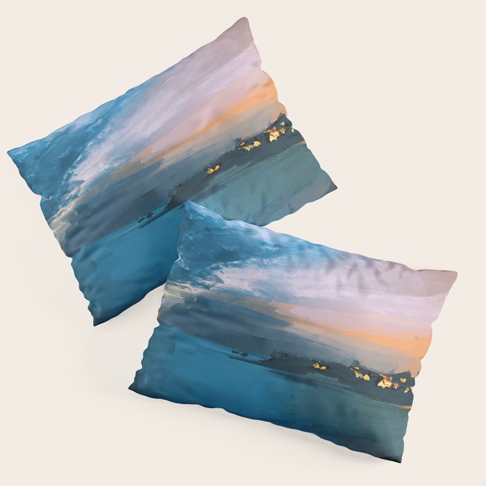 Laguna Beach At Night Pillow Sham Gallery Image 3