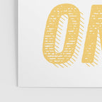 Good Vibes Only Bold Typography in Yellow Poster Gallery Image 3