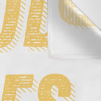 Good Vibes Only Bold Typography in Yellow Wall Tapestry Gallery Image 3