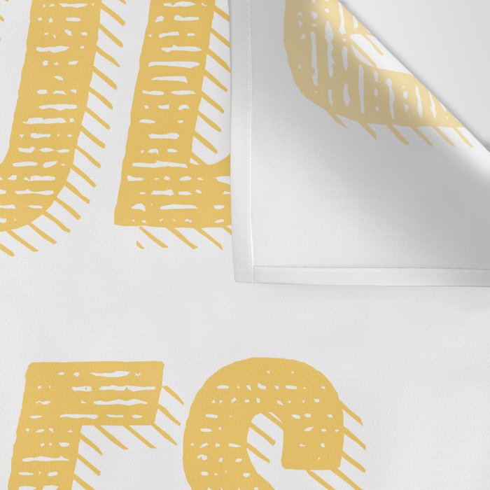 Good Vibes Only Bold Typography in Yellow Wall Tapestry Gallery Image 3