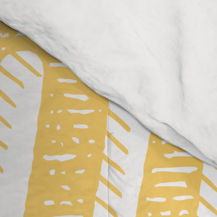 Good Vibes Only Bold Typography in Yellow Comforter Gallery Image 4