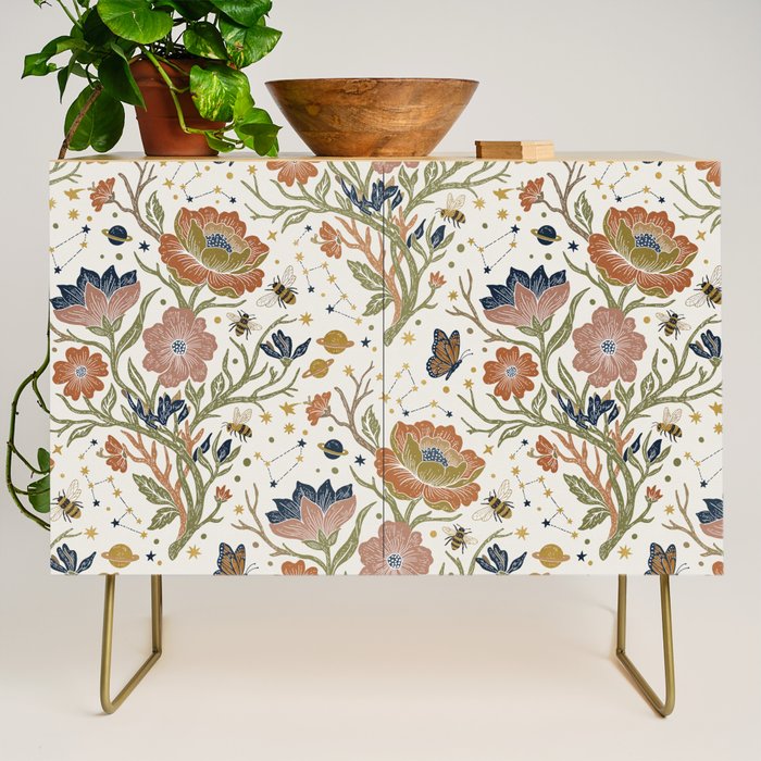 Boho Floral Galaxy Garden Credenza Gallery Image 1